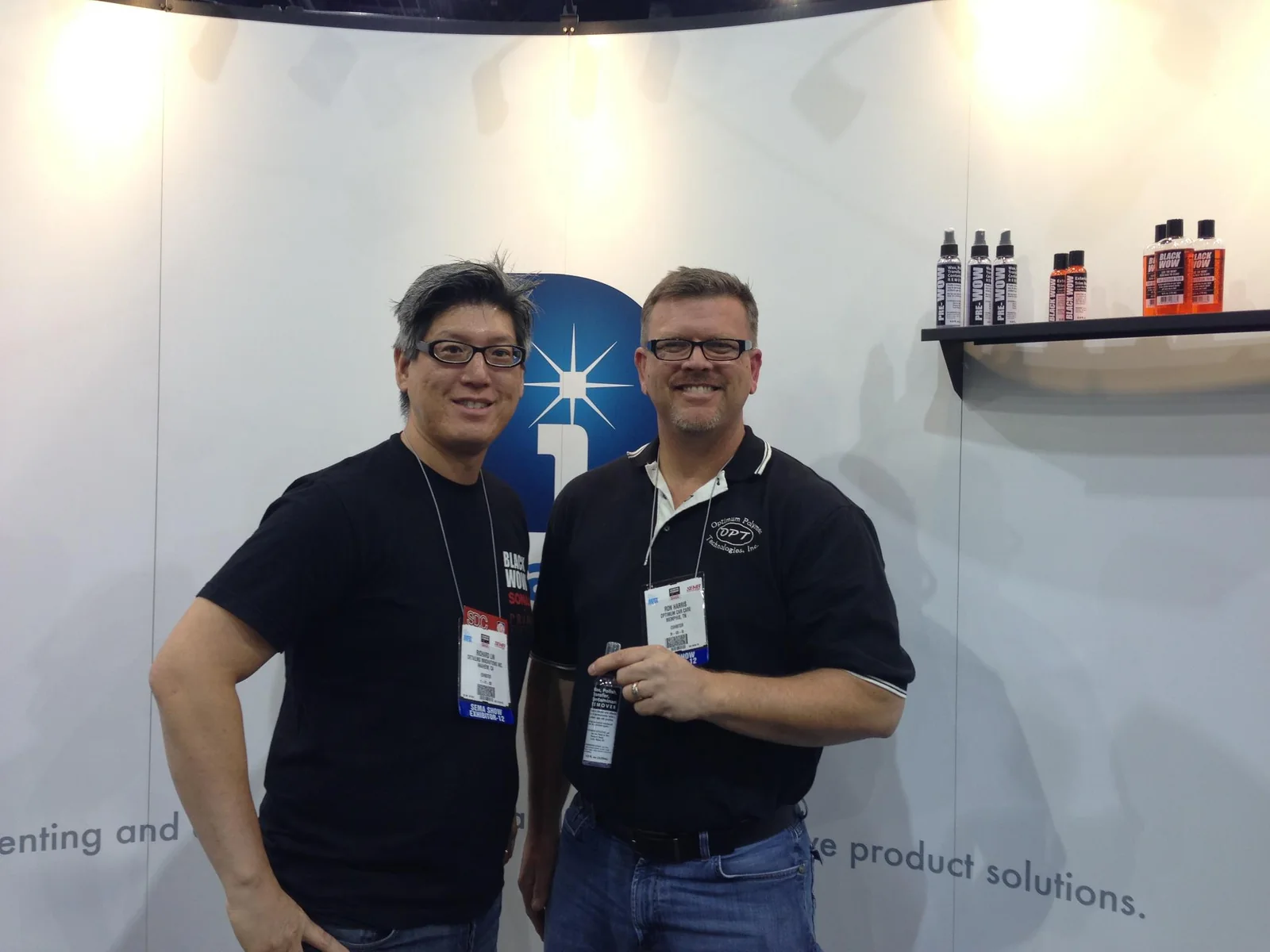 Richard with the team from Optimum Polymer Technologies